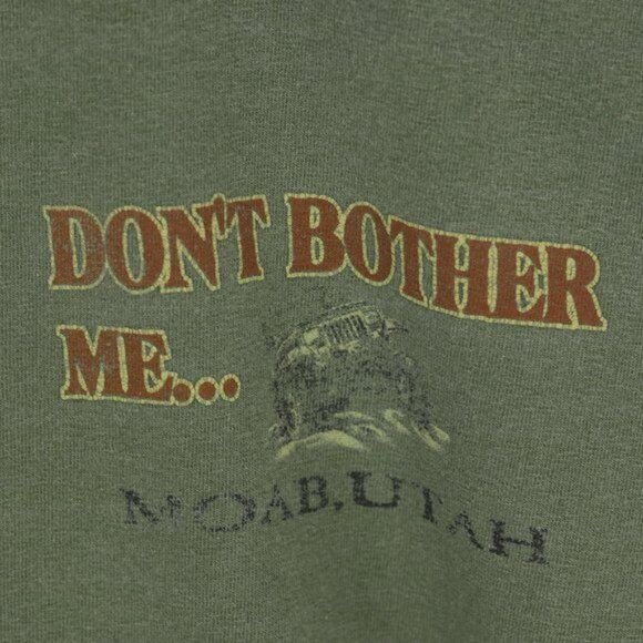 Anvil Moab, UT Jeep Men's 2XL Green Crewneck Short Sleeve Graphic Tee - Picture 6 of 9